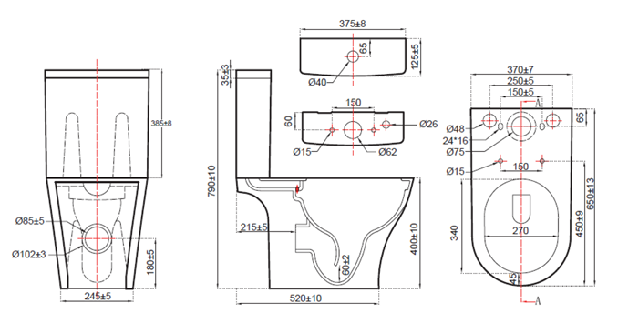 KAMEO CLOSE COUPLED TOILET