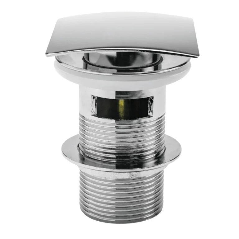 SQUARE CHROME SLOTTED BASIN WASTE WAS036