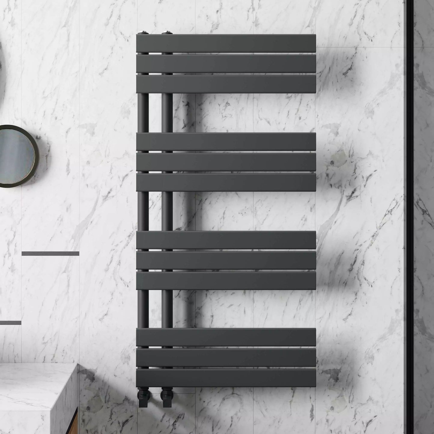 OREGON DESIGNER ANTHRACITE TOWEL WARMER 500X1180MM ORE500-1200A