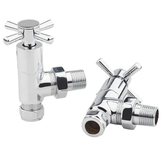 TIMES CHROME ANGLED MANUAL VALVES CROSS-ANG