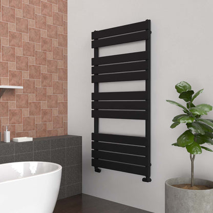 MEMPHIS DESIGNER MATT BLACK TOWEL WARMER