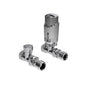 K-DESIGN THERMOSTATIC STRAIGHT TRV & LOCKSHIELD PACK