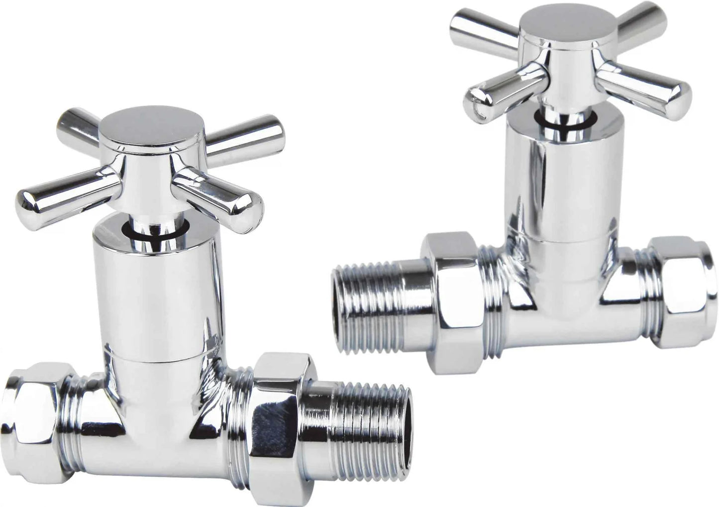 TIMES CHROME STRAIGHT MANUAL VALVES CROSS-STR