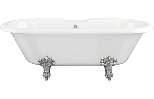 RICHMOND **WHITE** FREESTANDING BATH WITH FEET 2TH DIBFP2020