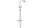 AURORA ROUND THERMOSTATIC DUAL BAR SHOWER & DRENCHER