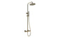 AURORA ROUND THERMOSTATIC DUAL BAR SHOWER & DRENCHER