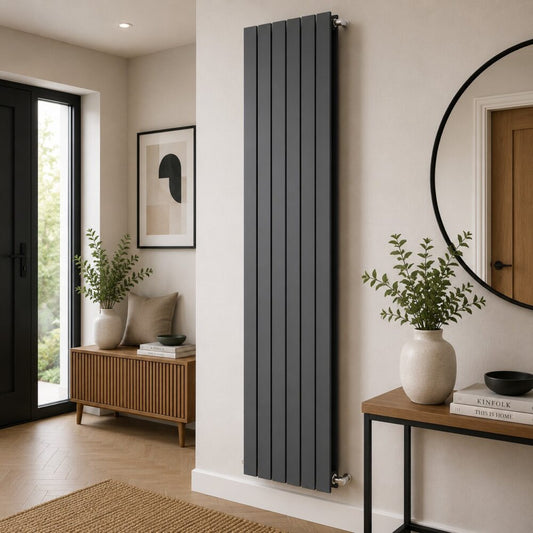 BOSTON ANTHRACITE VERTICAL DOUBLE PANEL DESIGNER RADIATOR