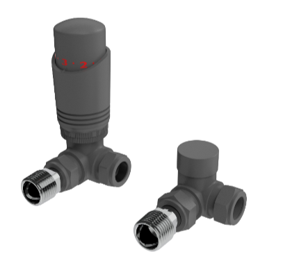 K-DESIGN THERMOSTATIC CORNER TRV & LOCKSHIELD PACK