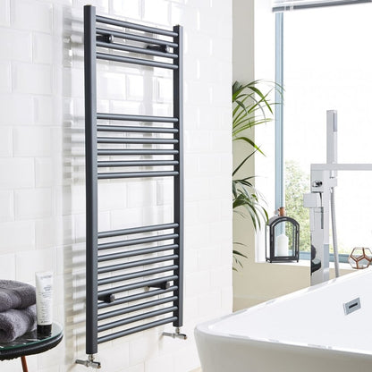 K-RAIL STRAIGHT GREY TOWEL RAIL