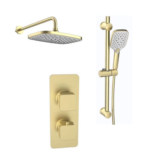 KOLT CONCEALED SHOWER WITH FIXED DRENCHER AND HANDSET
