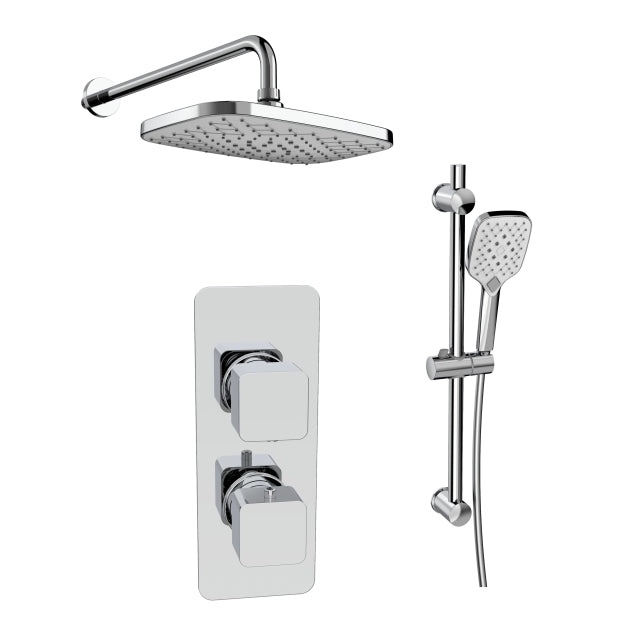 KOLT CONCEALED SHOWER WITH FIXED DRENCHER AND HANDSET