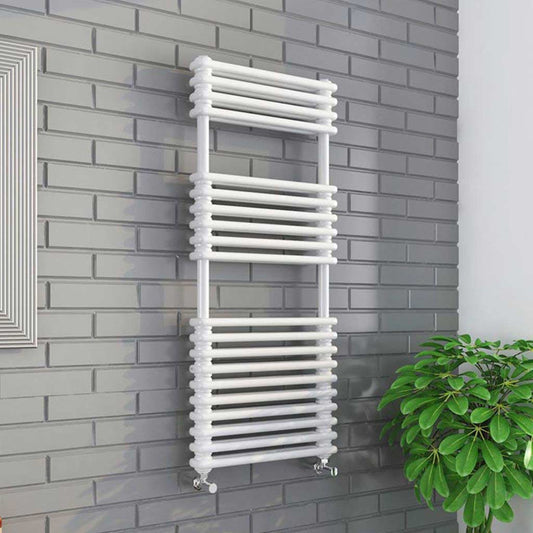 KOLUMN DESIGNER WHITE TOWEL WARMER