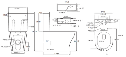 KAMEO CLOSE TO WALL CLOSE COUPLED TOILET