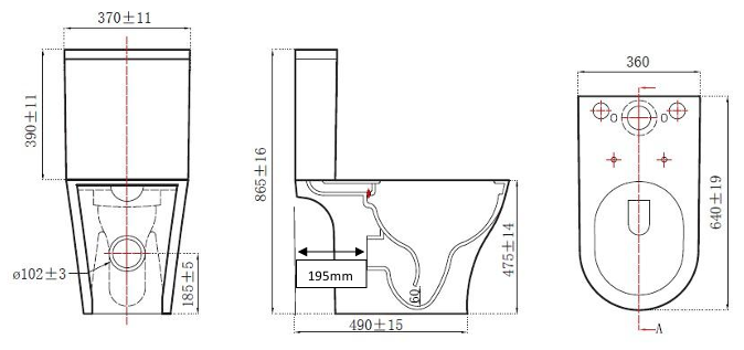 KAMEO COMFORT HEIGHT CLOSE COUPLED TOILET