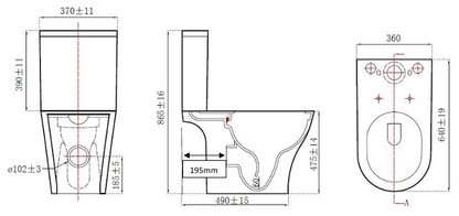 KAMEO COMFORT HEIGHT CLOSE COUPLED TOILET