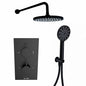 NERO ROUND CONCEALED SHOWER WITH DRENCHER & HANDSET OPTION5