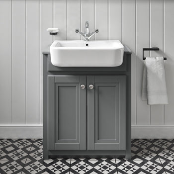 SHERBOURNE 50CM 2TH SEMI-RECCESSED BASIN DIPB2046