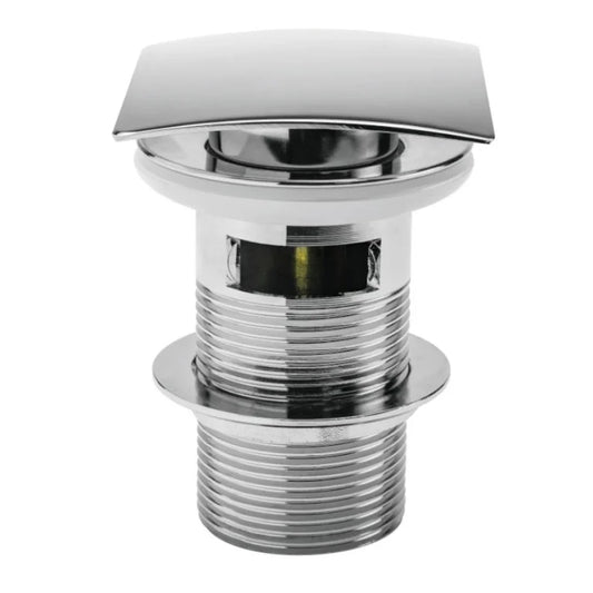 SQUARE CHROME SLOTTED BASIN WASTE WAS036