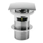SQUARE CHROME SLOTTED BASIN WASTE WAS036