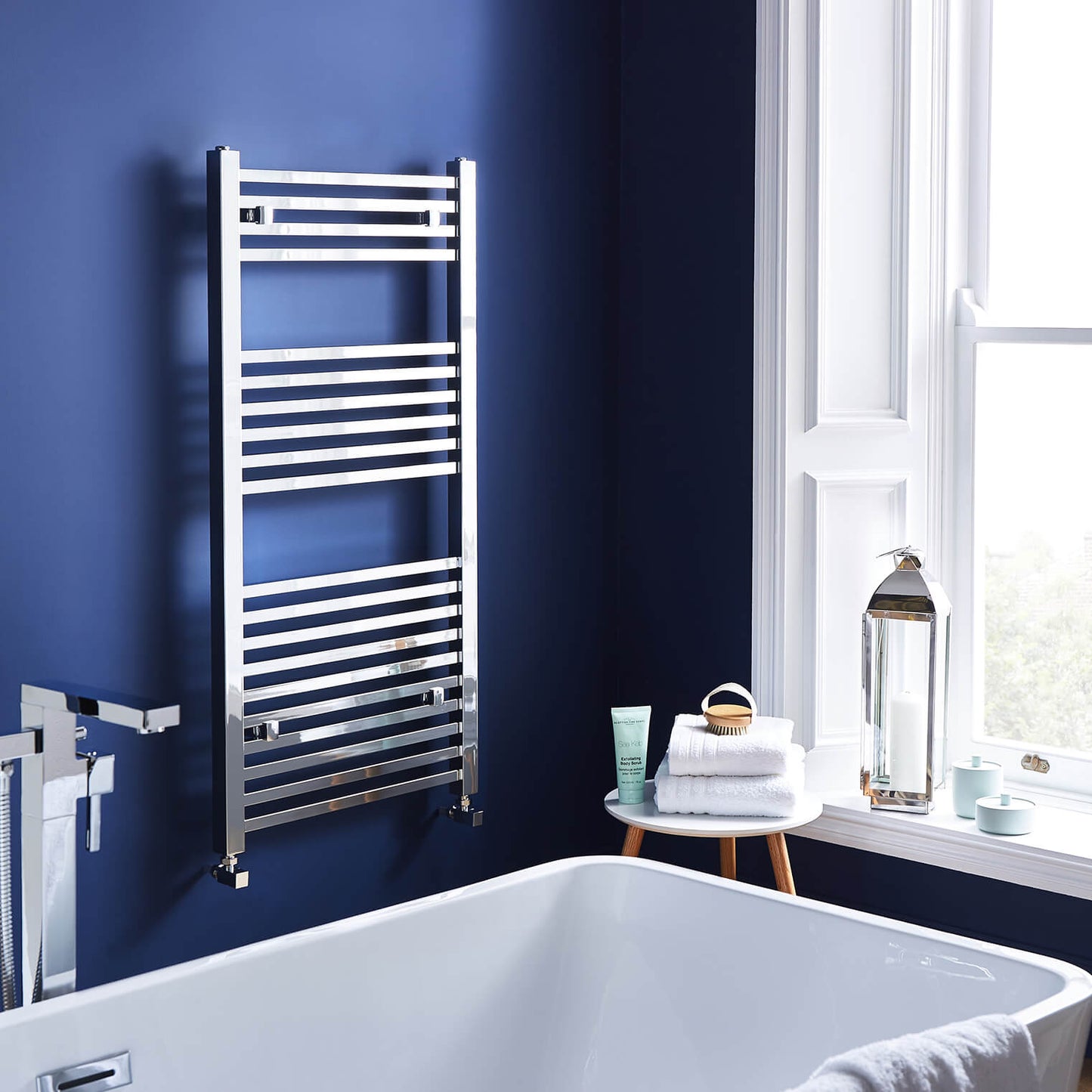 K-SQUARE CHROME TOWEL RAIL