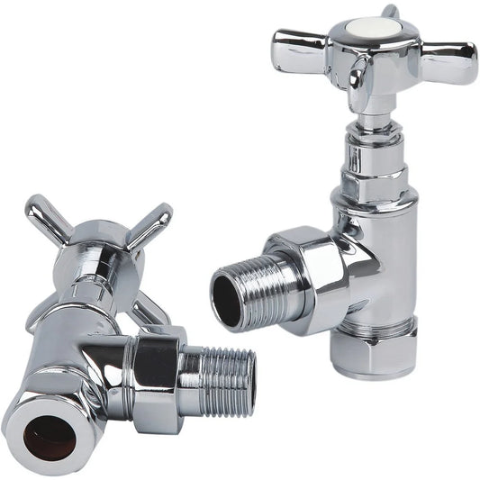 TRADITIONAL CHROME ANGLED MANUAL VALVES TRAD-CROSS-ANG