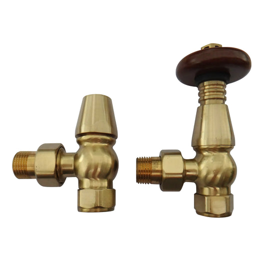 TRADITIONAL BRASS ANGLED WHEEL HEAD VALVES TRAD-ANG-B
