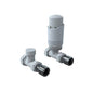 K-DESIGN THERMOSTATIC STRAIGHT TRV & LOCKSHIELD PACK