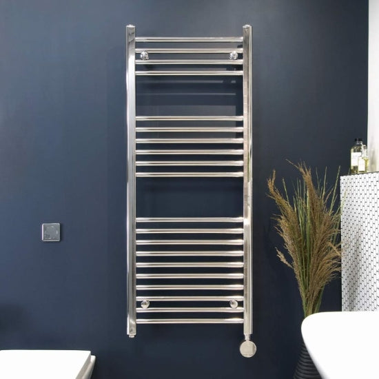 THERMOSTATIC ELECTRIC CHROME TOWEL RAIL