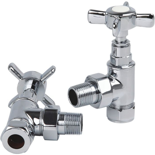TRADITIONAL ANGLED CHROME VALVES TRAD-CROSS-ANG